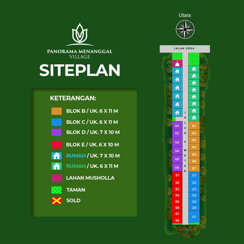 tanah mojokerep menanggal kec