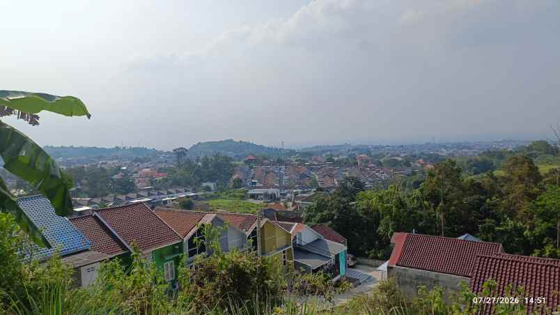 tanah view kota di kemiling luas 1000m akses aspal shm