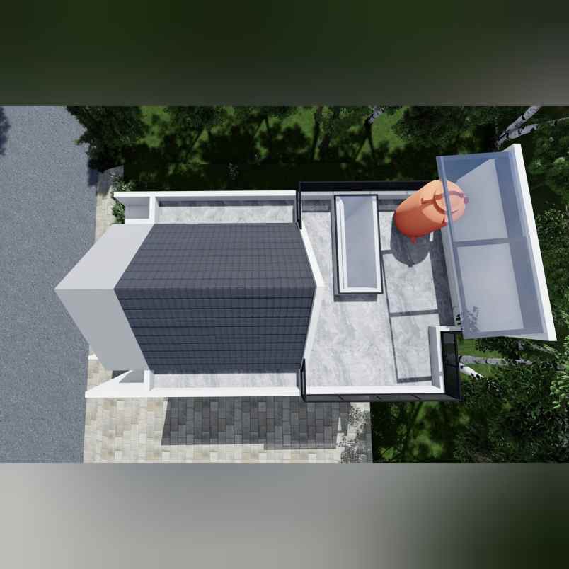 2 lantai with rooftop at jagakarsa jaksel