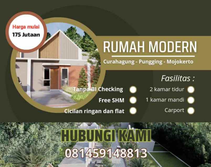 akses mudah rumah pungging 197 juta an