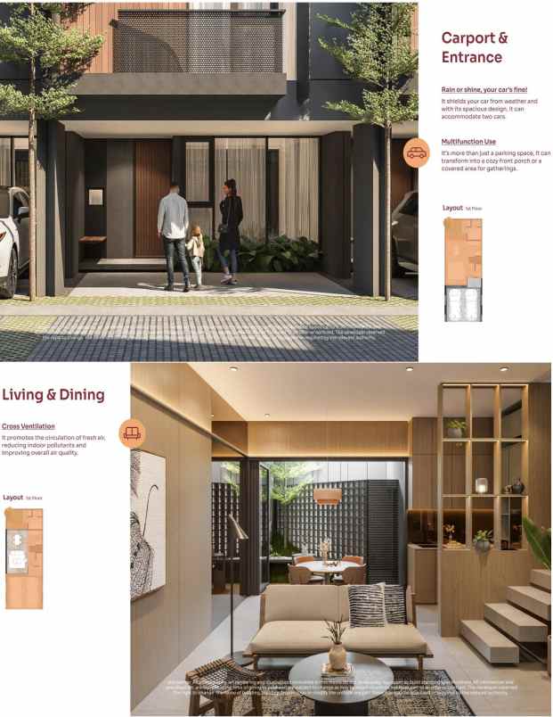 cluster pinggir jalan besar di setu cipayung