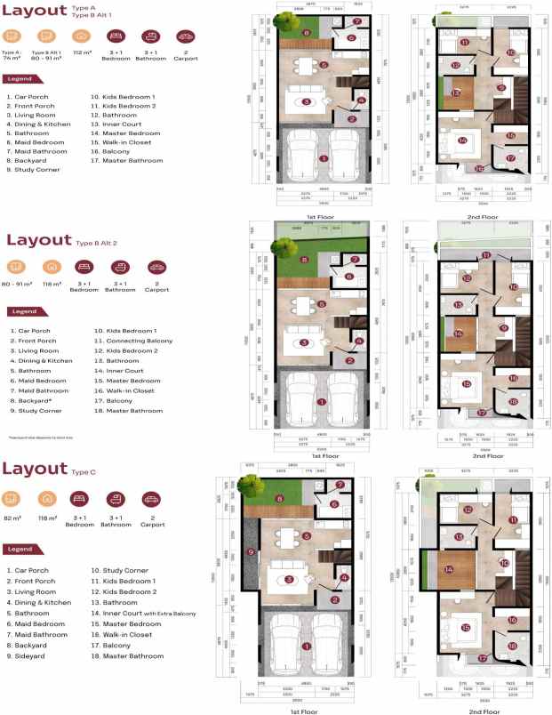 cluster pinggir jalan besar di setu cipayung