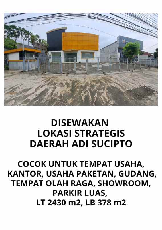 di sewakan gudang di daerah adi sucipto solo
