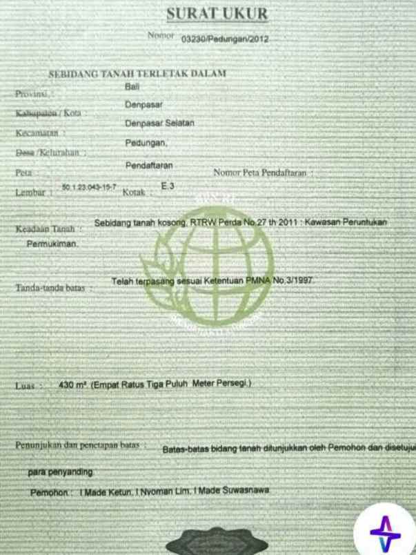 dijual 4 3 are jl pulau adi pedungan denpasar selatan