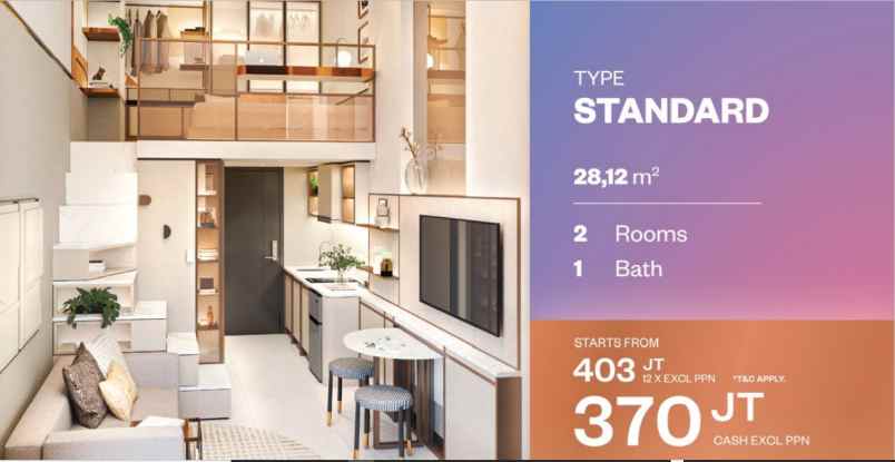 dijual apartemen jl boulevard jendral