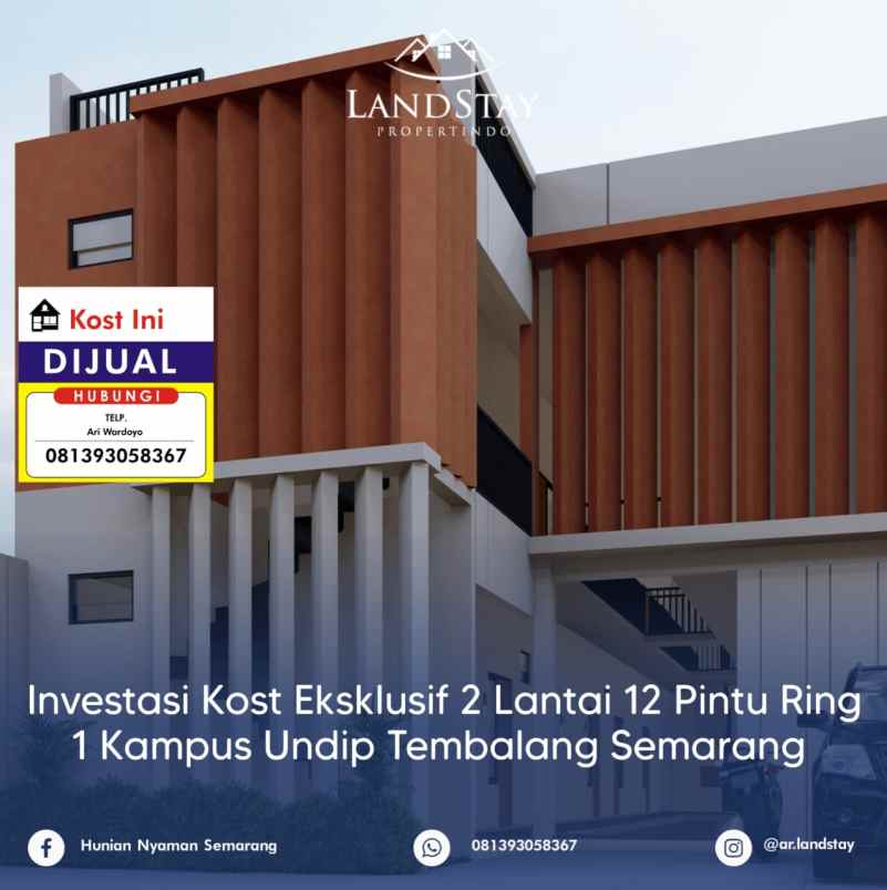 dijual kost jl gondang timur undip
