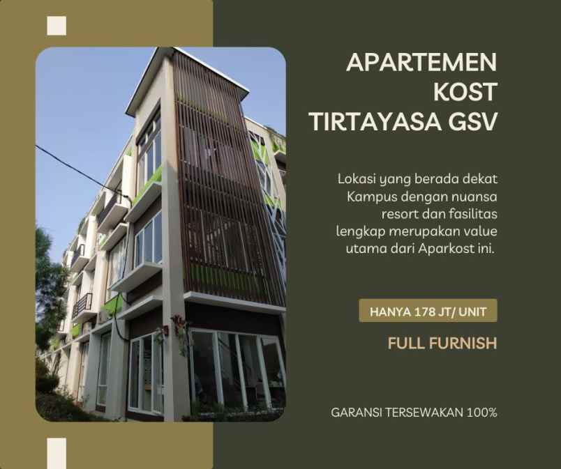 dijual kost sindangheula