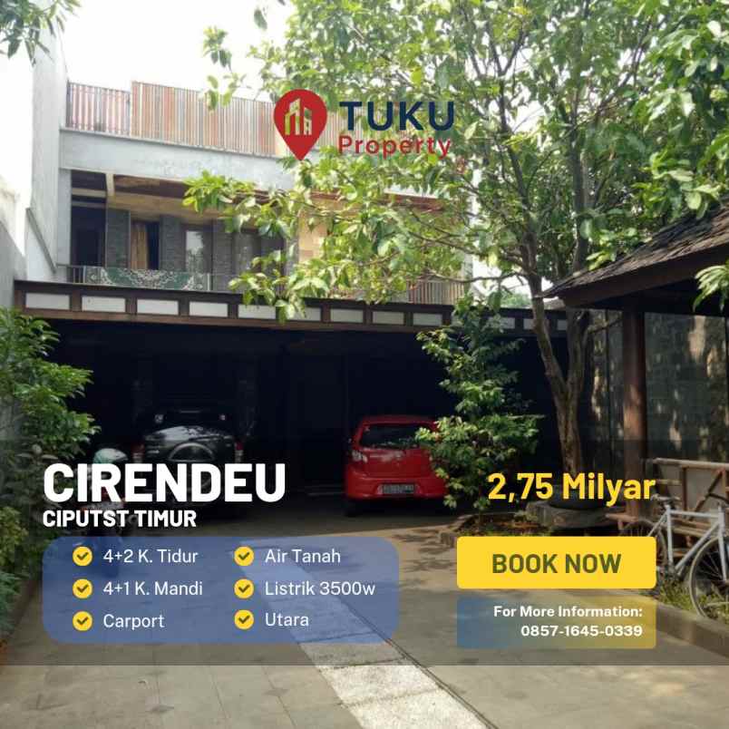 dijual murah cirendeu dekat mrt lebak bulus