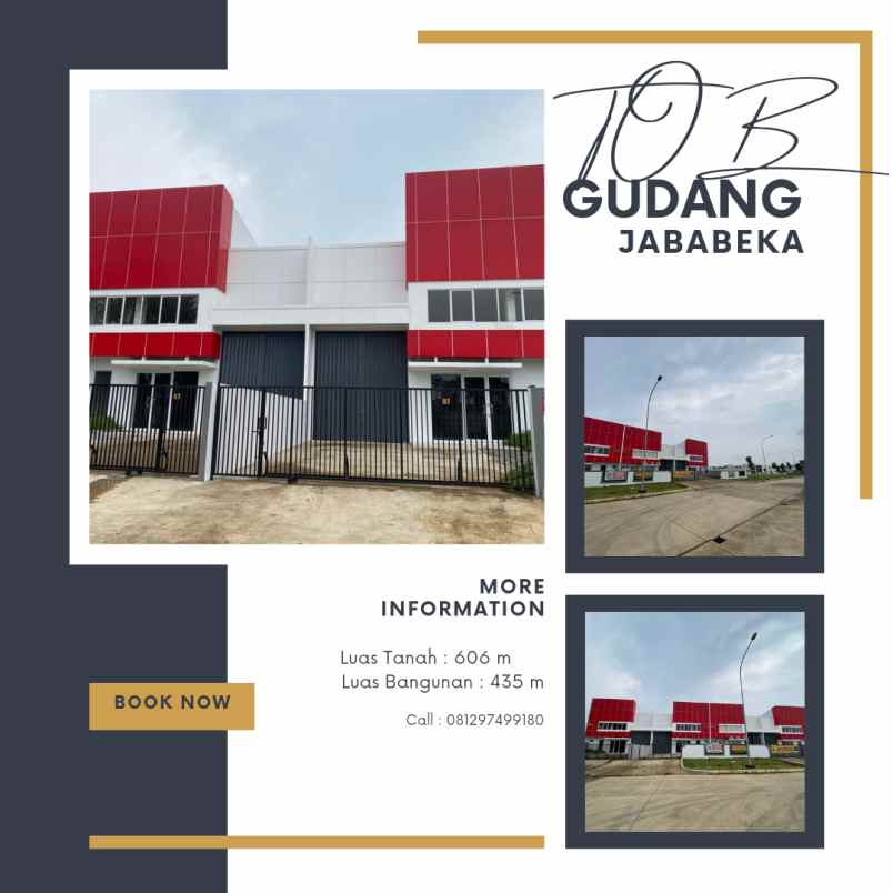 dijual ruko gudang kantor jababeka iii cikarang