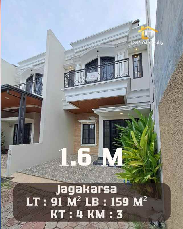 dijual rumah 2 lantai siap huni di kahfi 1 jagakarsa