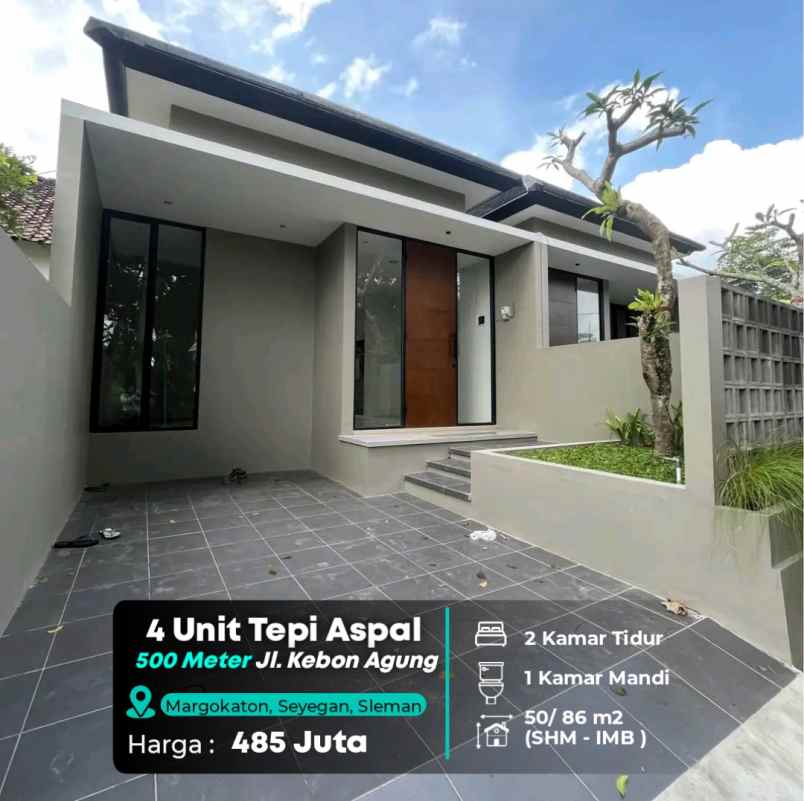 dijual rumah 500 meter jl kebon agung