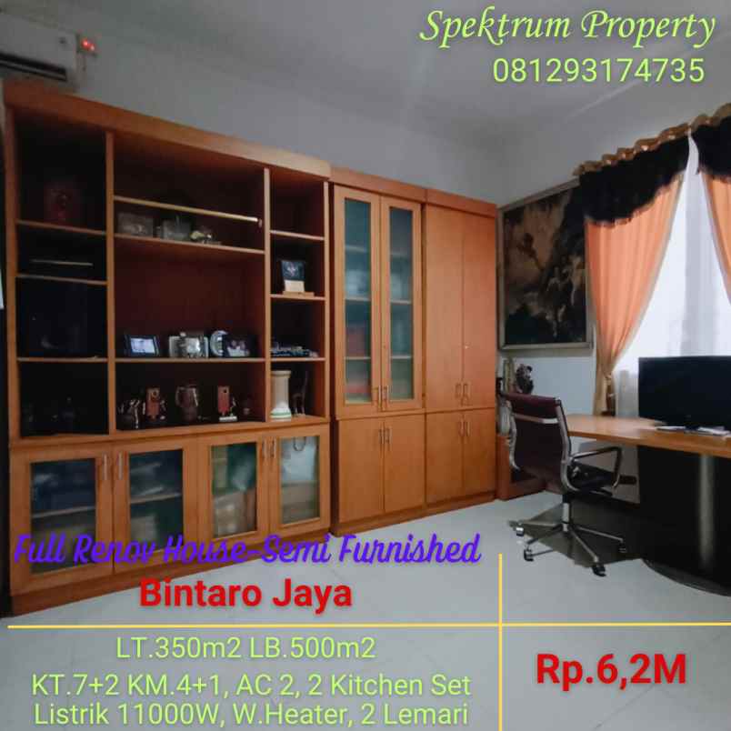 dijual rumah bintaro jaya