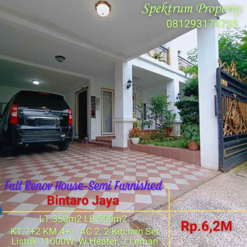 dijual rumah bintaro jaya