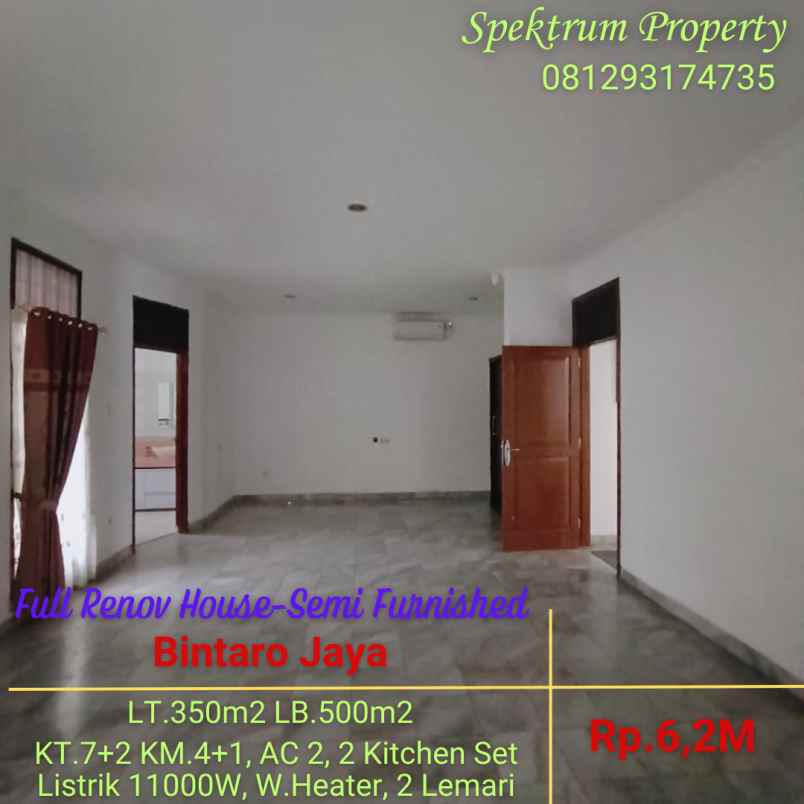dijual rumah bintaro jaya