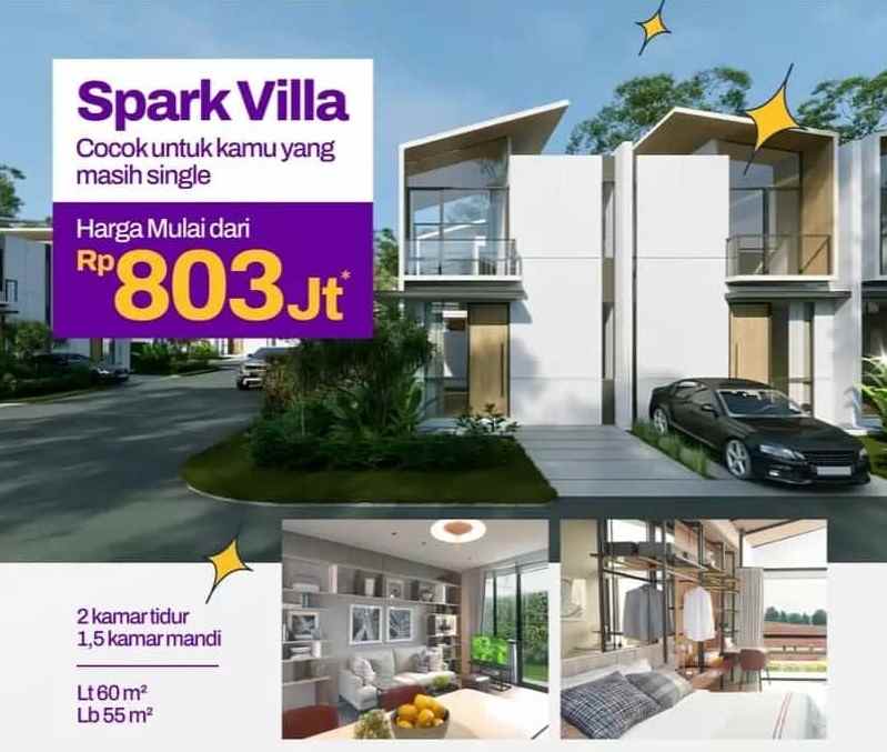 dijual rumah cendana spark north lippo