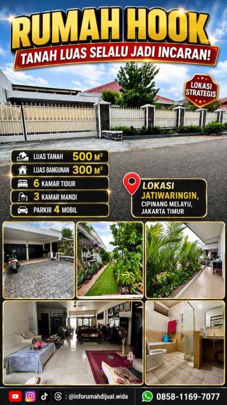 dijual rumah cipinang melayu