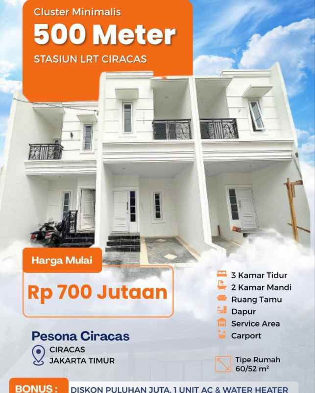 dijual rumah ciracas