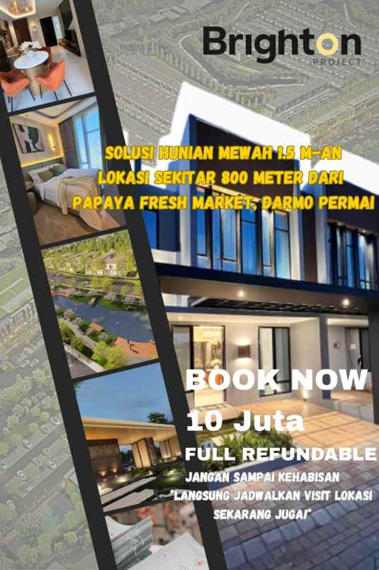 dijual rumah darmo permai