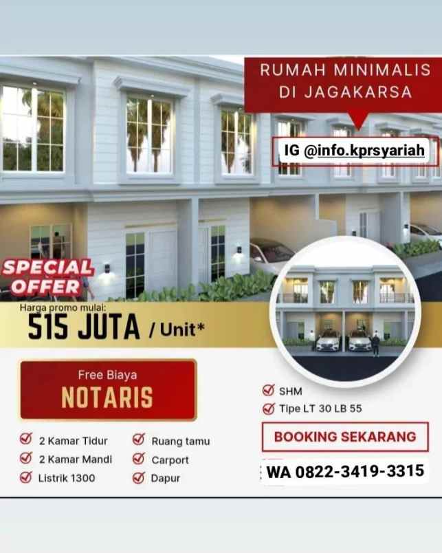 dijual rumah jagakarsa