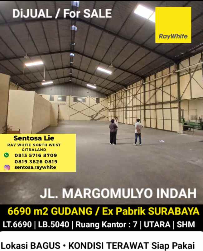dijual rumah jalan margomulyo indah