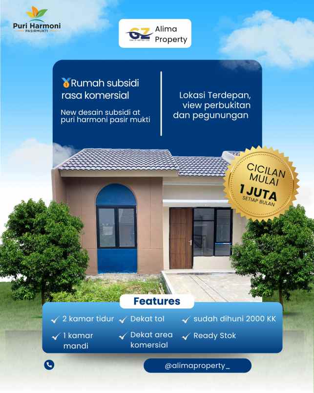 dijual rumah jalan sabilillah tajur