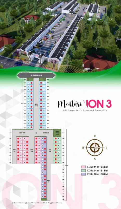 dijual rumah jalan surya haji dekat