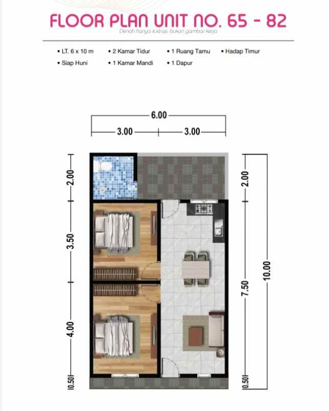 dijual rumah jalan surya haji dekat