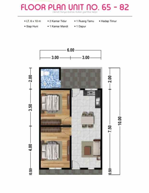 dijual rumah jalan surya haji dekat