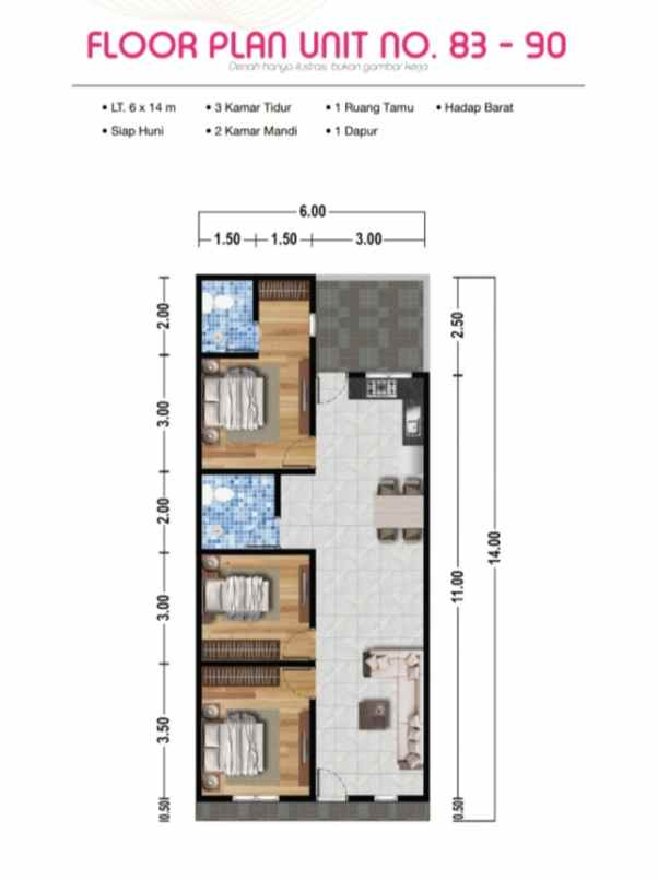 dijual rumah jalan surya haji dekat