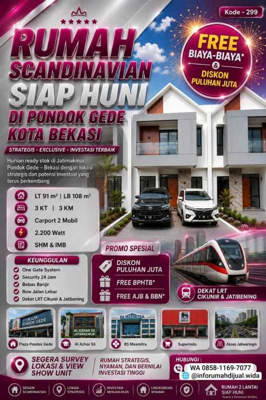dijual rumah jatimakmur