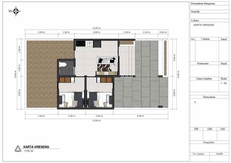 dijual rumah jl utama pd kulon pondok