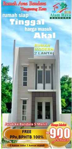 dijual rumah jurumudi baru