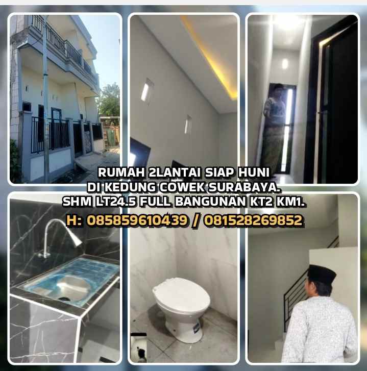 dijual rumah kedung cowek bulak surabaya