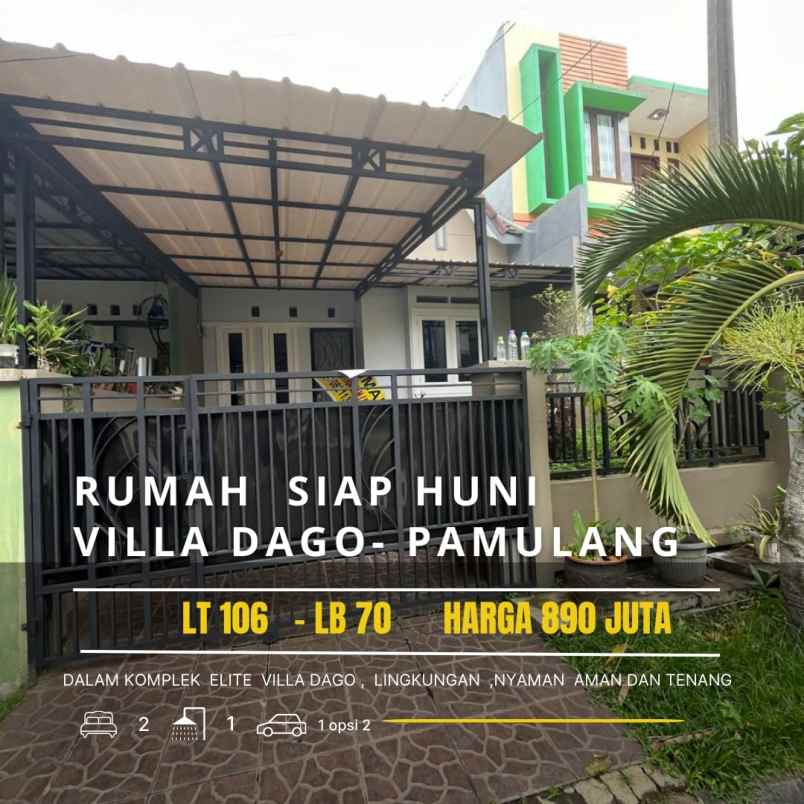 dijual rumah komplek mewah vila dago