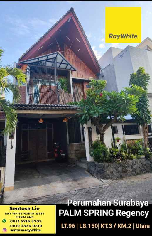 dijual rumah palm spring regency