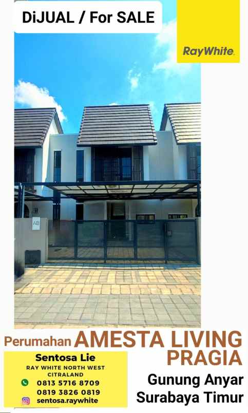 dijual rumah perumahan amesta pregia
