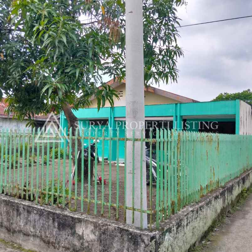 dijual tanah dan bangunan kapten muslim medan helvetia