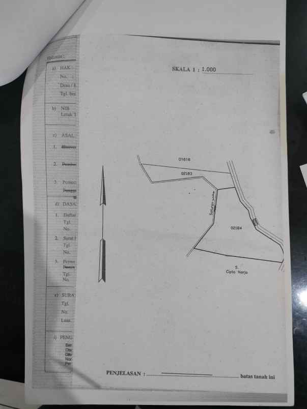 dijual tanah dijual tanah sawah di desa