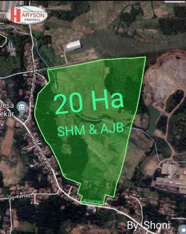 dijual tanah industri 29 hektar karawang barat