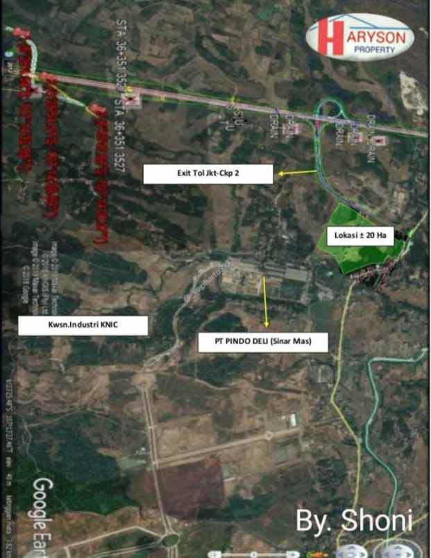 dijual tanah industri 29 hektar karawang barat