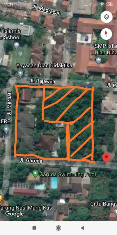 dijual tanah kavling termurah dalam komplek cinere