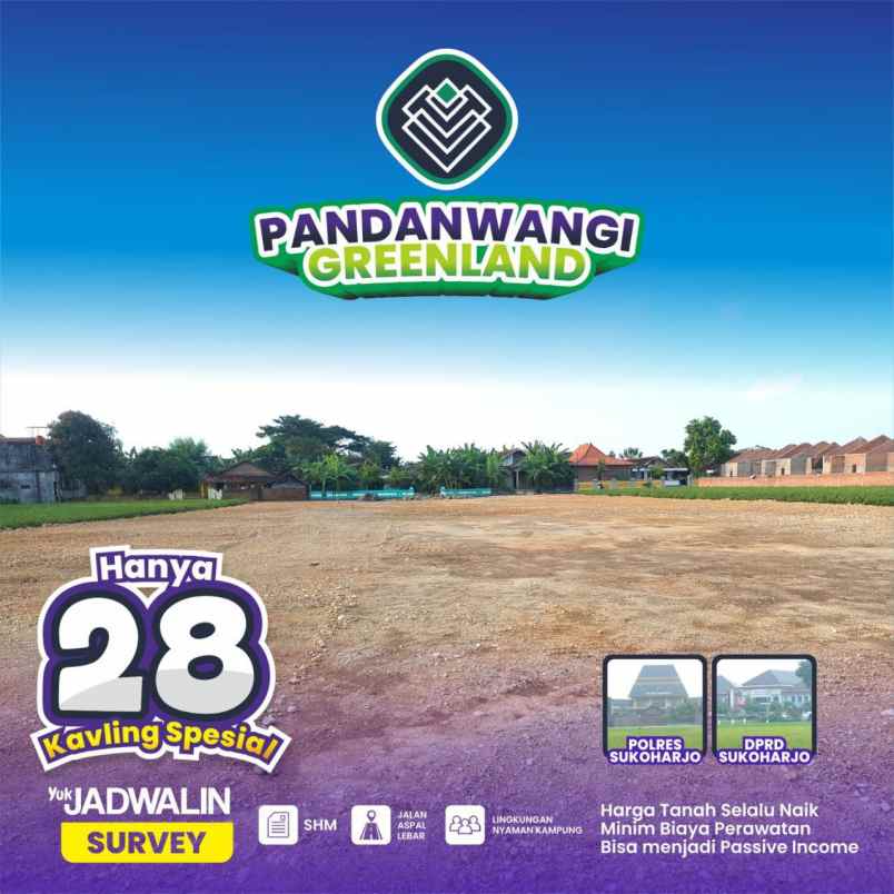 dijual tanah mandan sukoharjo jawa tengah