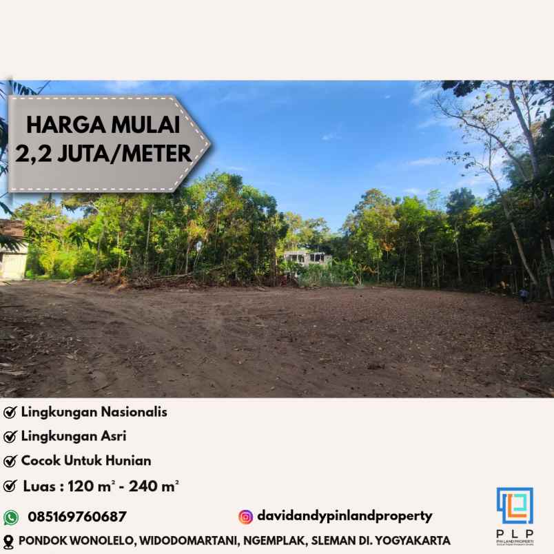 dijual tanah pondok wonolelo