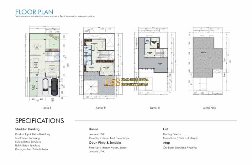 dijual villa komplek mutiara palace