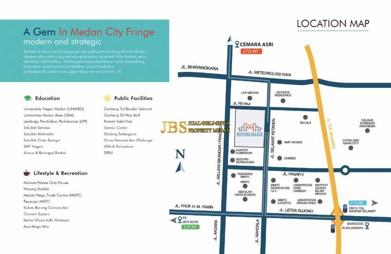 dijual villa komplek mutiara palace