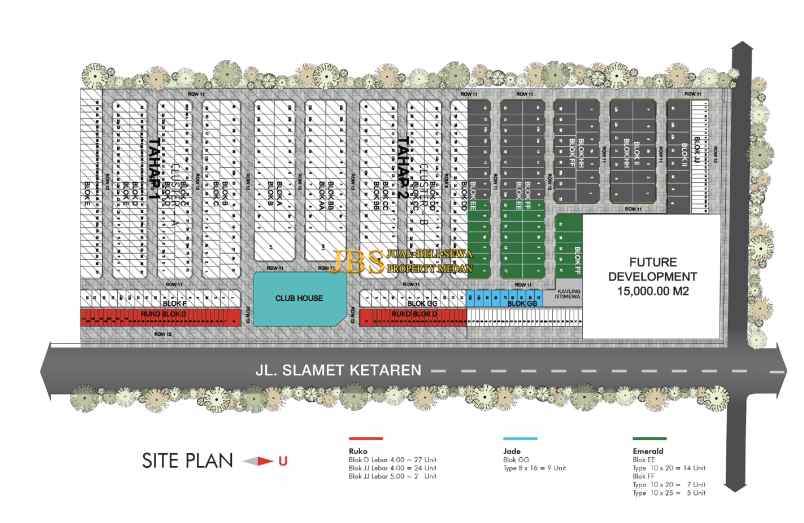 dijual villa komplek mutiara palace