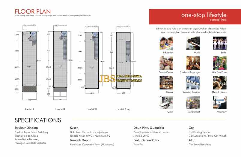 dijual villa komplek mutiara palace