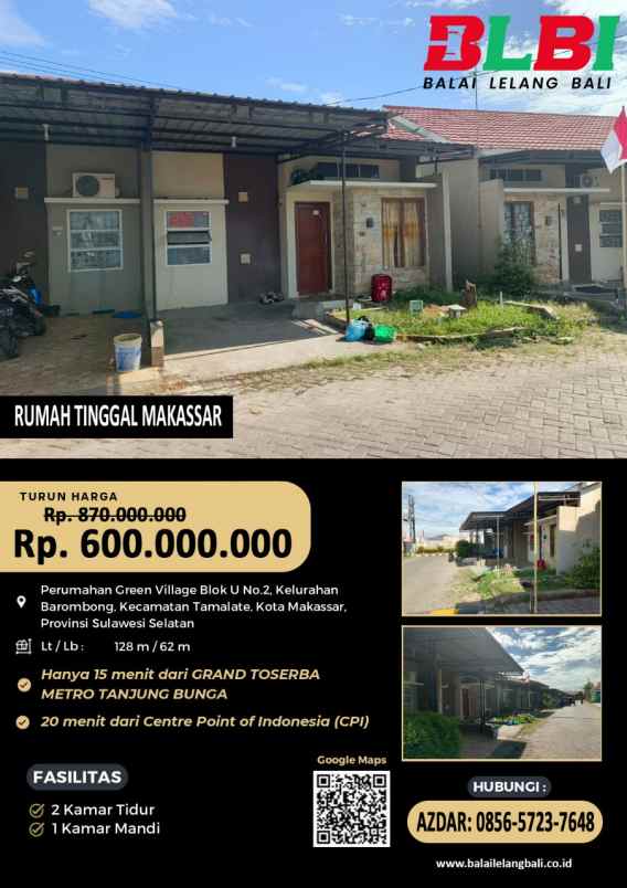 jual lelang rumah dibawah harga