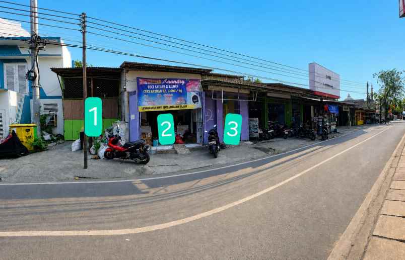 jual rumah kost ruko di pinggir jalan raya utama kamal