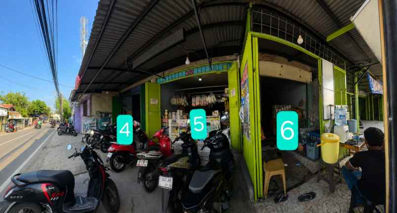 jual rumah kost ruko di pinggir jalan raya utama kamal